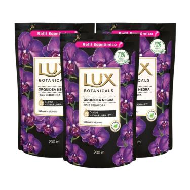 Imagem de Kit 3X 200ml Sabonete Líquido Lux Botanicals Orquídea Negra Refil