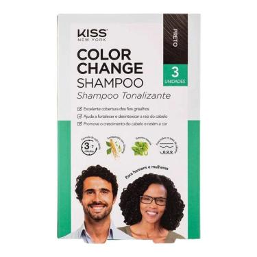 Imagem de Shampoo Tonalizante Kiss Ny Color Change Preto 