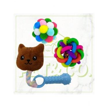 Imagem de Brinquedos para Cães Pequenos Monte Seu Próprio Kit - NoBrand, Damasco