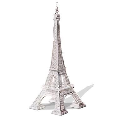 Imagem de Piececool 3D Metal Model Puzzles for Adults, Upgraded Eiffel Tower Architecture 3D Metal Models Building Kits, Creative Home Decor DIY Crafts for Famliy Time