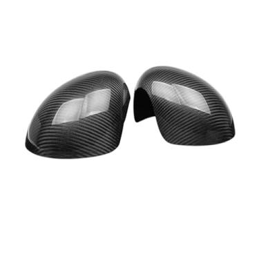 Imagem de Capa de espelho retrovisor de fibra de carbono compatível com Cooper F54 F55 F56 F60 Countryman Acessórios para carro Capa de espelho retrovisor 2018(Without light Hole)