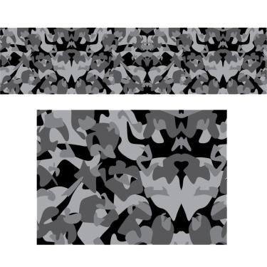 Imagem de Adesivo Camuflado Army Camoflauge Preto E Branco 2,00X0,50M