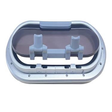 Imagem de Generic Janela elíptica para barco, de alumínio estanque, tampa de acrílico, fácil instalação, peças de reposição, claraboia oval leve para RV, 175x375 Mm