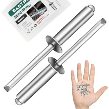 Imagem de EASTPUK 300 peças 5/81.3 cm x 5/20.3 cm alumínio cego Pro rebites, 4 x 16 mm pop rebites, cabo de alumínio e mandril de aço