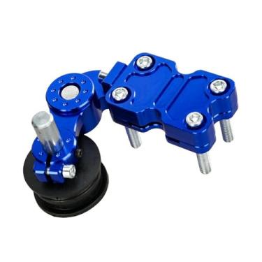 Imagem de Generic Ajustador de corrente de motocicleta em liga de alumínio, profissional, versátil, de alto desempenho, regulador e tensor, guia para motos de trilha, Azul