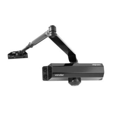 Imagem de Mola Aérea Vonder Porta De Ferro E Madeira Força 3 Preta