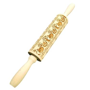 Imagem de Bothyi Rolo de massa de madeira em, decoração de cozinha, ferramenta faça você mesmo, padrões de utensílios de cozinha, rolo para biscoitos, massas de, Abóbora