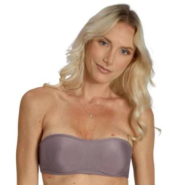 Imagem de Sutiã Bustiê Sem Bojo Duloren 111716 - Alças Removiveis, Roxo, M