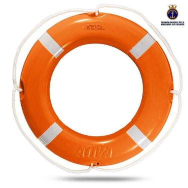 Imagem de Boia Salva Vidas 70Cm Classe 1 Com Fita Refletiva 2,5Kg