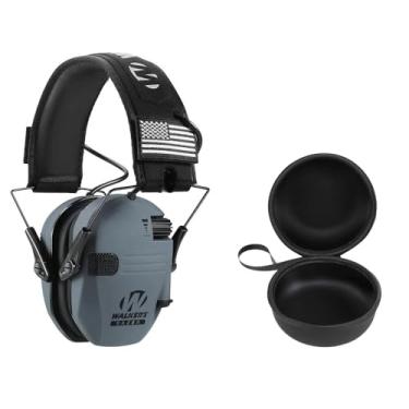 Imagem de Proteção de Redução de Ruído Adulto, Abafador Protetor de Ouvido Tático, Abafador De Ruído Eletrônico Walkers Razor, Abafador Tiro Esportivo (Cinza)