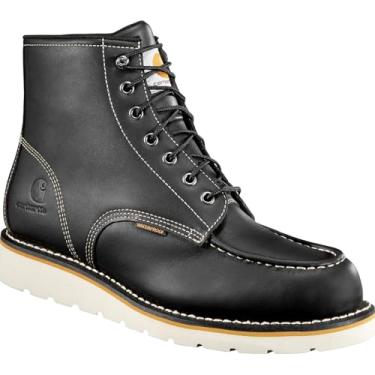 Imagem de Carhartt Bota de trabalho masculina de 15 cm à prova d'água com bico macio, Preto, 9.5