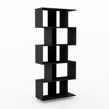 Imagem de Estante para Livros com Nichos ESM209 Movelbento, Preto