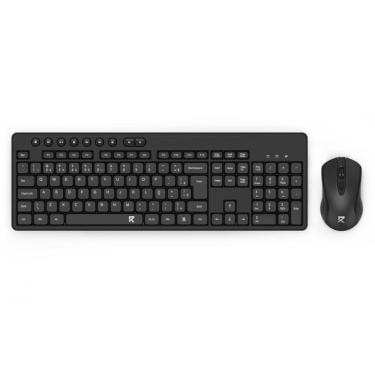 Imagem de Combo Mouse e Teclado Membrana Redragon R Office BS-7094 Preto ABNT2 wifi USB