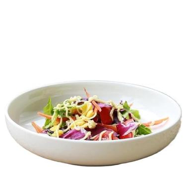 Imagem de Prato de jantar de 6 peças, fundo branco, vidro branco, redondo, opalino, borda durável