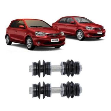 Imagem de Par Bieleta Dianteira Toyota Etios 2012 2013 2014 2015 2016 - Qualykit