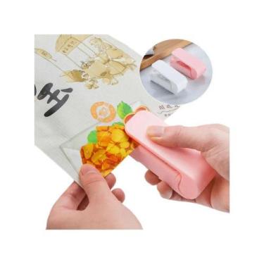 Imagem de Seladora Mini Sela Embalagens Plástico Manual A Pilha Compacta - Versa