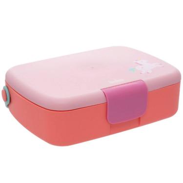 Imagem de Lancheira Bentô Box Magic 1200ml Unicórnio com Divisórias Talheres Inox Atóxico Buba