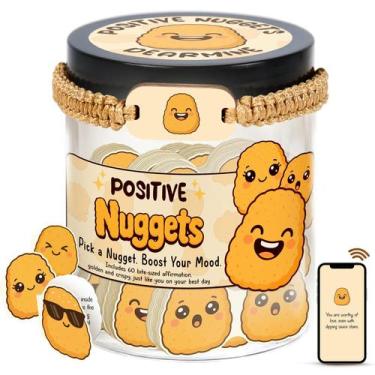 Imagem de Cartões de afirmação Jar DEARMINE Positive Nuggets 60 cartas