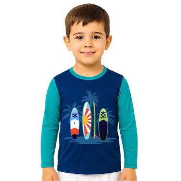 Imagem de Camiseta Infantil Proteção Solar UV50+ Praia Piscina - Calupa, 02