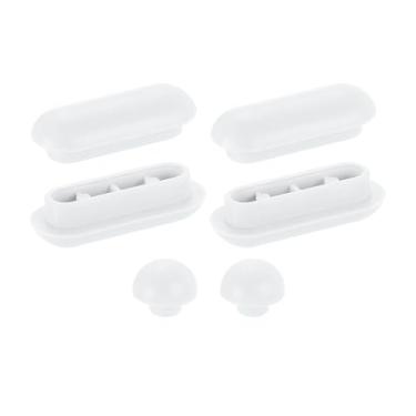 Imagem de Amortecedor de assento de vaso sanitário, kit de para-choques de assento de vaso sanitário de plástico antiderrapante, amortecedor universal para tampa de vaso sanitário, amortecedores de borracha