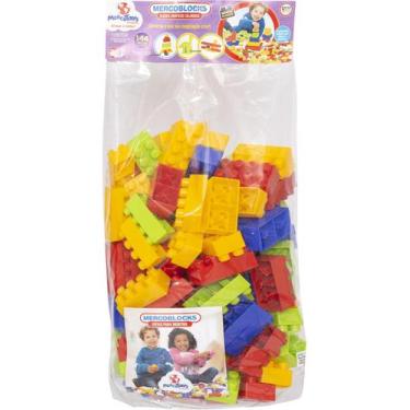 Imagem de Mercoblocks Blocos Didáticos Coloridos 144 Peças - Mercotoys Indústria