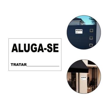 Imagem de Placa Aluga-Se Chapa Casa Salão Comercial Aluguel 31,5X19Cm - Arte Sed