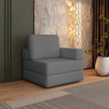 Imagem de Sofá Cama à Vácuo 1 Lugar Linha Modular Flip Magic - Arte Cúbica Estof
