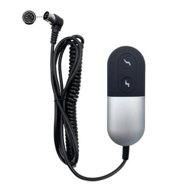 Imagem de Cadeiras elevatórias reclináveis elétricas, 2 botões, 5 pinos, controle manual, monofone remoto com USB e luz de fundo