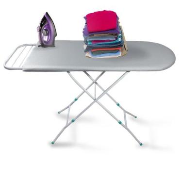 Imagem de Tabua De Passar Roupa Mesa Passadeira Tecido Térmico Reforçada Pés Dob