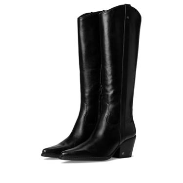 Imagem de Sam Edelman Bota feminina Wyatt Western, Couro preto, 42
