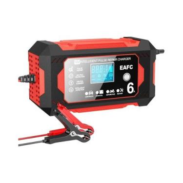 Imagem de Carregador De Bateria Rápido 12V 6A Para Carro Com Tela Grande, Dispos