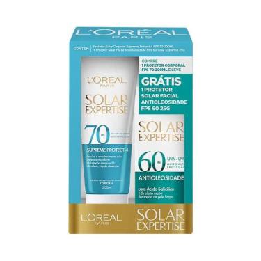 Imagem de Kit LOréal Paris Protetor Solar Corporal FPS 70 Solar Expertise 200ml 