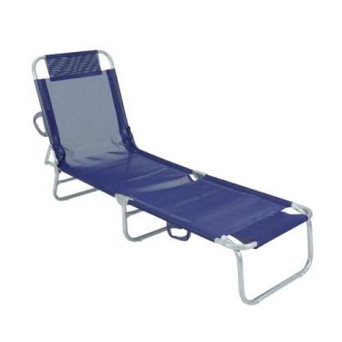 Imagem de Cadeira Espreguicadeira Azul Marinho Bel