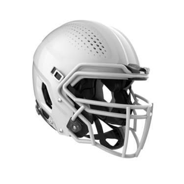 Imagem de VICIS Capacete de futebol juvenil ZERO2, branco brilhante moldado, médio, máscara facial SC-223