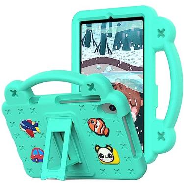 Imagem de YRH Capa para tablet Onn 20.3 cm Gen 4 2024 modelo #100135923, capa infantil de EVA com alça de suporte, para Walmart Onn Tablet Case 20.3 cm, verde