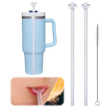 Imagem de Vidro reutilizável anti-rugas Straw BUSOHA para Stanley Cup 1L