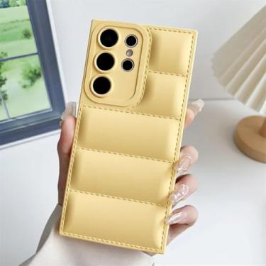 Imagem de Capa para celular Samsung S25 S24 S23 S22 Ultra S21 Plus A56 A36 A26 A16 A06 A55 A35 A06 A15 A15 A54 A34 (para Galaxy S23 FE/amarelo)