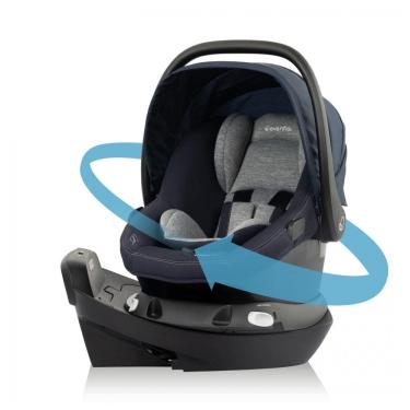 Imagem de Cadeirinha de Carro Evenflo Revolve 180 Litemax NXT Core Beau Navy Green Gentle e SensorSafe Beau Navy