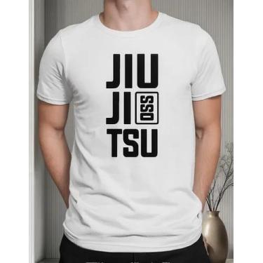 Imagem de Camiseta Camisa Algodão Feminina Masculina Adulto Luta Jiu Jitsu OSS M