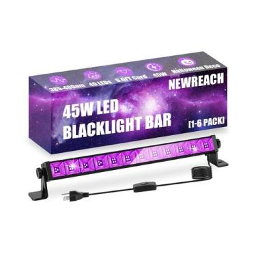 Imagem de Barra LED de luz preta NEWREACH 45W para Glow Party, pacote com 2