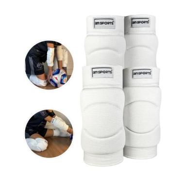 Imagem de Kit joelheira e cotoveleira infantil am sports, P, Laranja