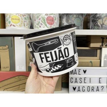 Imagem de Caixa de Armazenamento Tupperware Pop Box 2 kg / 2,4 L - Preto e Branc