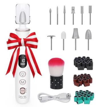 Imagem de Furadeira de unhas sem fio PELCAS AOL05 10 velocidades com luz LED