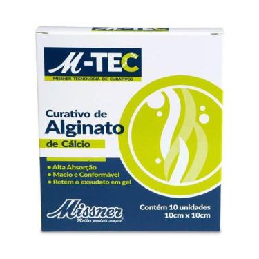 Imagem de Curativo Com Alginato de Calcio 10 x 10 cm Cx C/ 10 Und - Missner (M-T