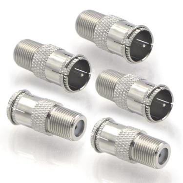 Imagem de Conector rápido de cabo coaxial VCE Quick Push On macho para fêmea tip