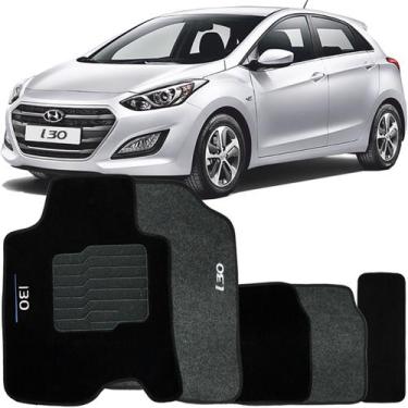 Imagem de Tapete Carpete I30 2013 à 2017 Logo Bordado Jogo 5 Peças Personalizado