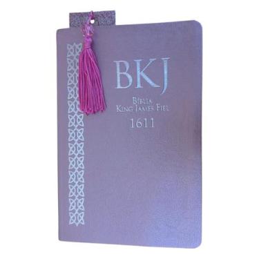 Imagem de Bíblia King james Slim Nude Fiel 1611 com marca páginas glitter - CENT