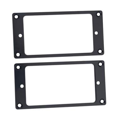 Imagem de Mingzhe Metal Humbucker Pickup Frame Rings Montagem Peças de Substituição Guitarras Elétricas para Guitarristas ou Luthiers (Preto)