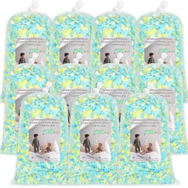 Imagem de Garifon Enchimento de saco de feijão, enchimento de espuma de memória desfiada de 25 kg, enchimento de cadeira de saco de feijão, enchimento de refil de saco de feijão, enchimento de saco de pancada