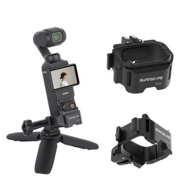 Imagem de LIBOQIAO Suporte adaptador de liberação rápida para DJI Osmo Pocket 3, adaptador de tripé de extensão de liberação rápida dobrável compatível com acessório de câmera de ação de bolso 3 atualizado